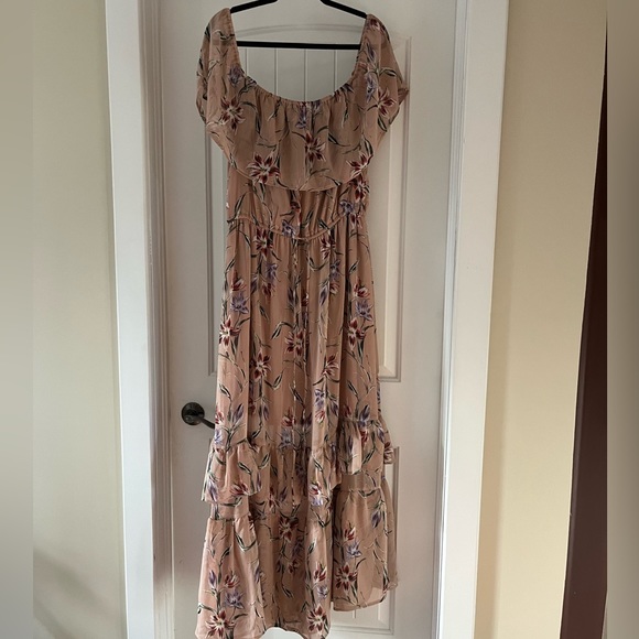 ‘love, Fire’ Off The Shoulder Floral Maxi Dress - Picture 4 of 10